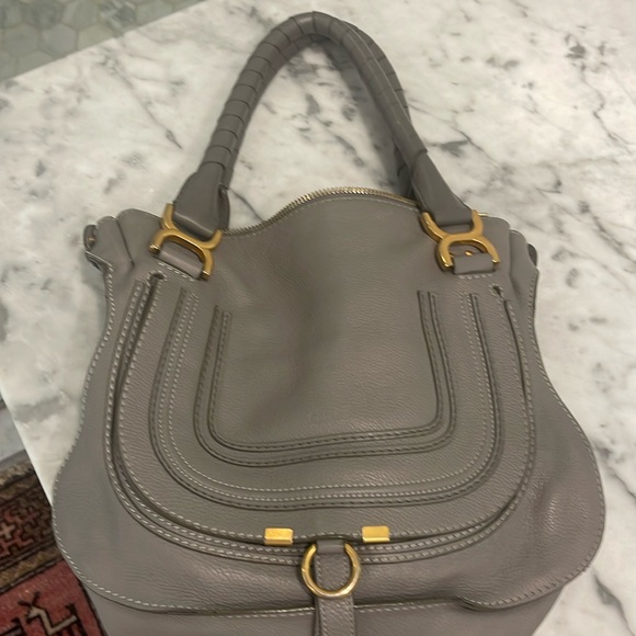 Chloe Handbags - Chloe Marcie medium Grey purse